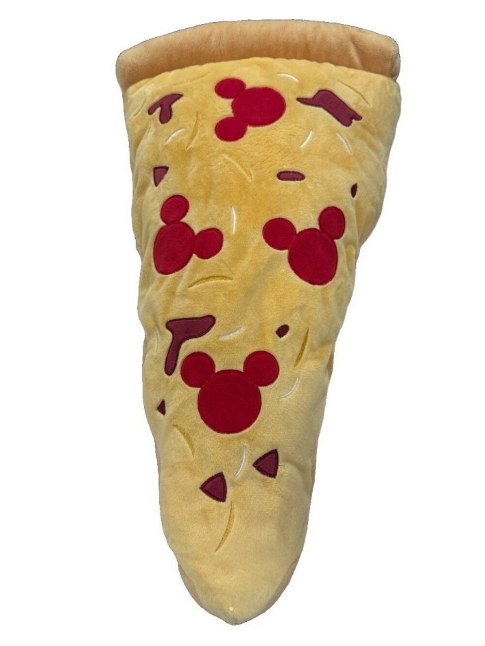 Disney Parks Plush Mickey Mouse Pepperoni Pizza Slice Lg 23” Food Icon Pillow